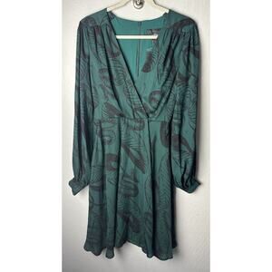 NWT La Femme En Noir Witch Dress Serpentine Print Size XS Goth Green